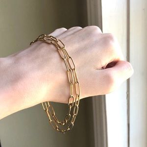 Paperclip Chain 14k Gold Necklace